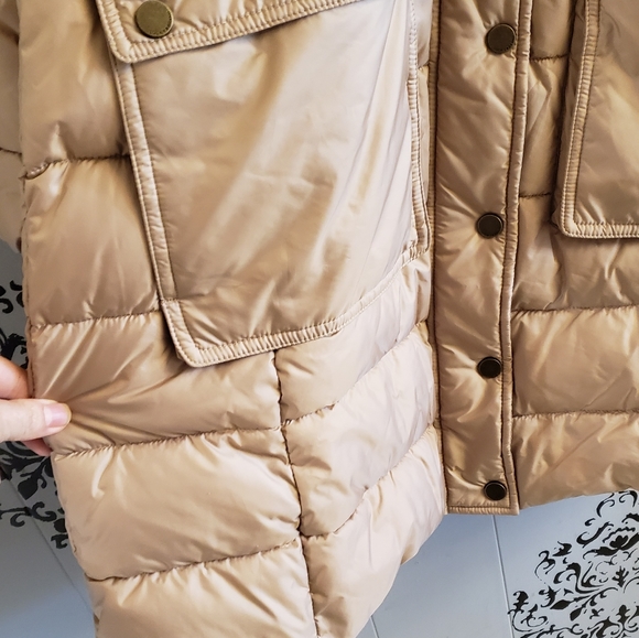 Lucky Brand Women's Belted Winter Puffer Long Coat Size Medium - Picture 6 of 15